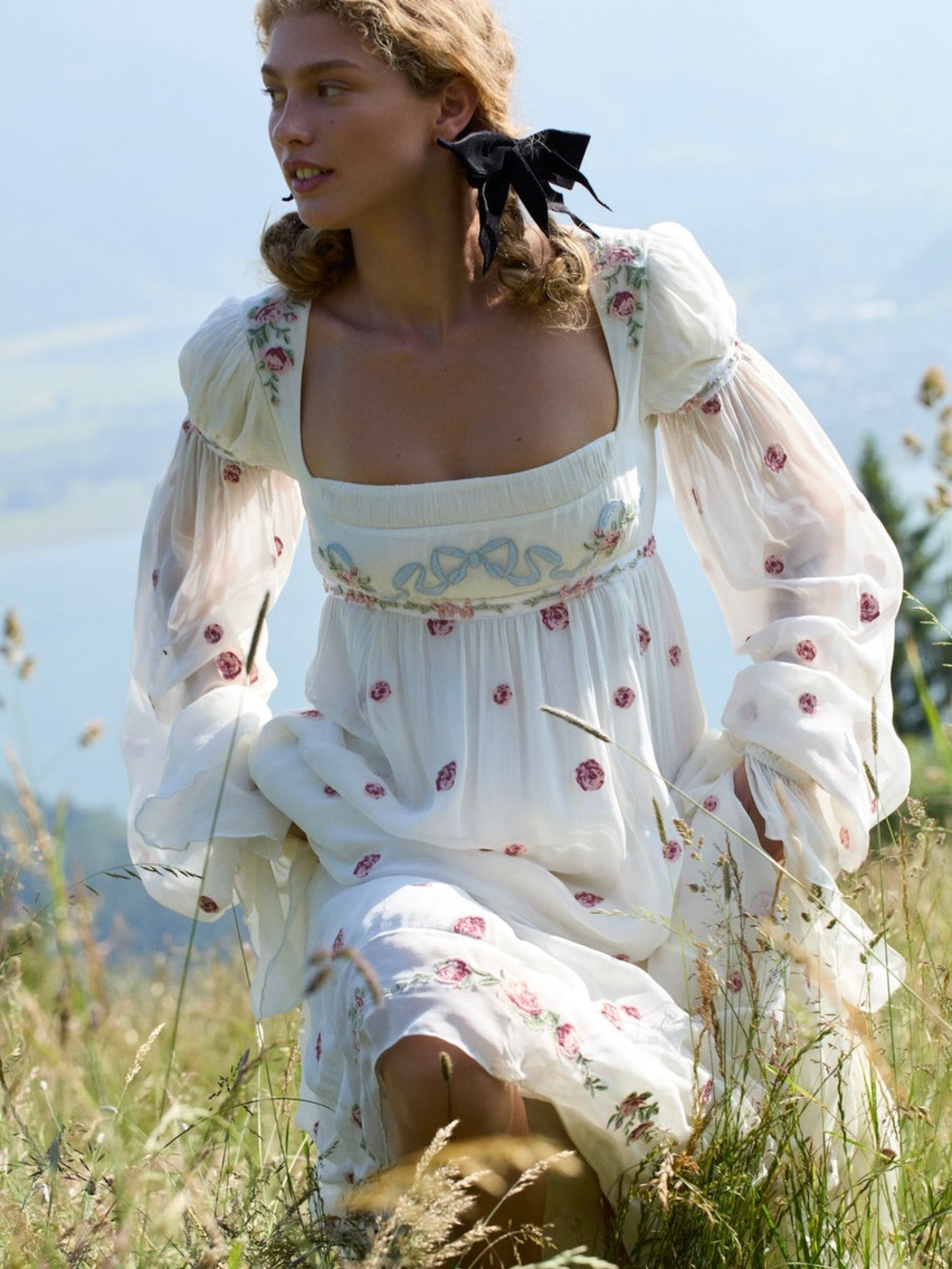 $689 Julianne For Love and Lemons Maxi Dress Size small NWT - Picture 7 of 16
